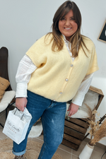 Charger l&#39;image dans la galerie, Gilet sans manches Ginette Jaune

