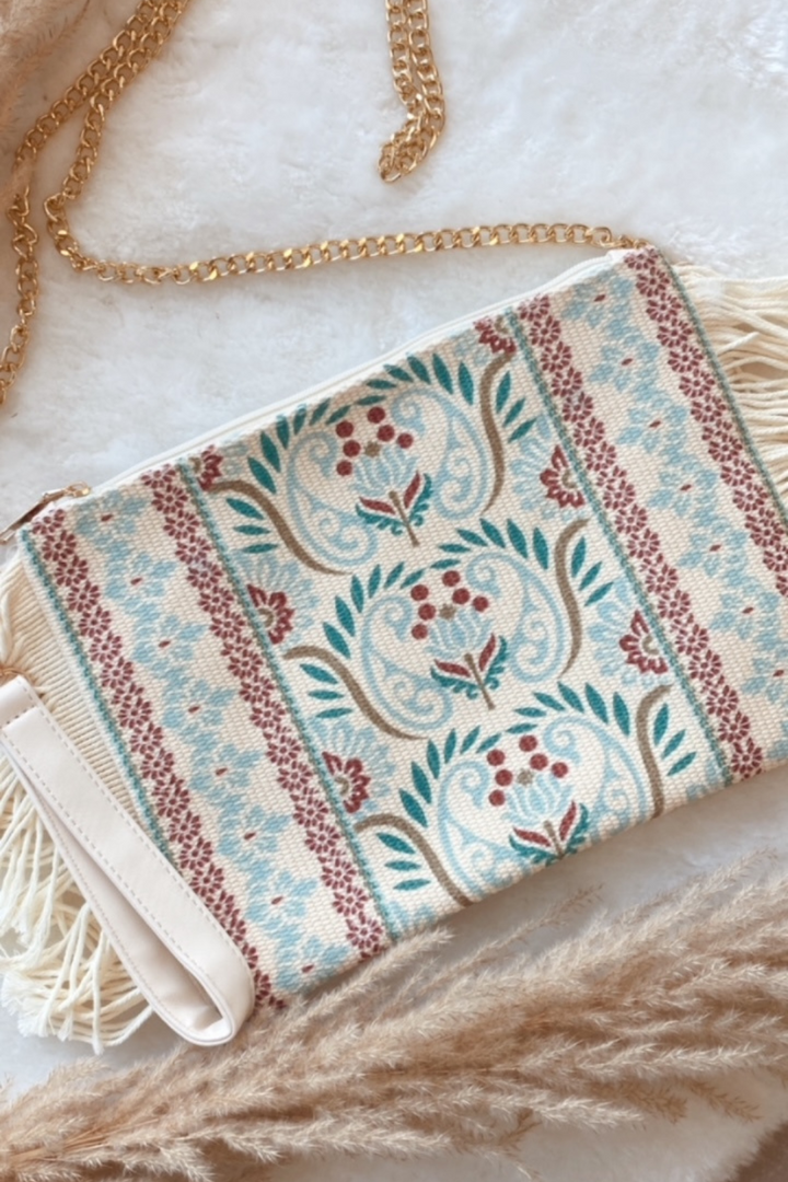 Pochette Bohème Bleu