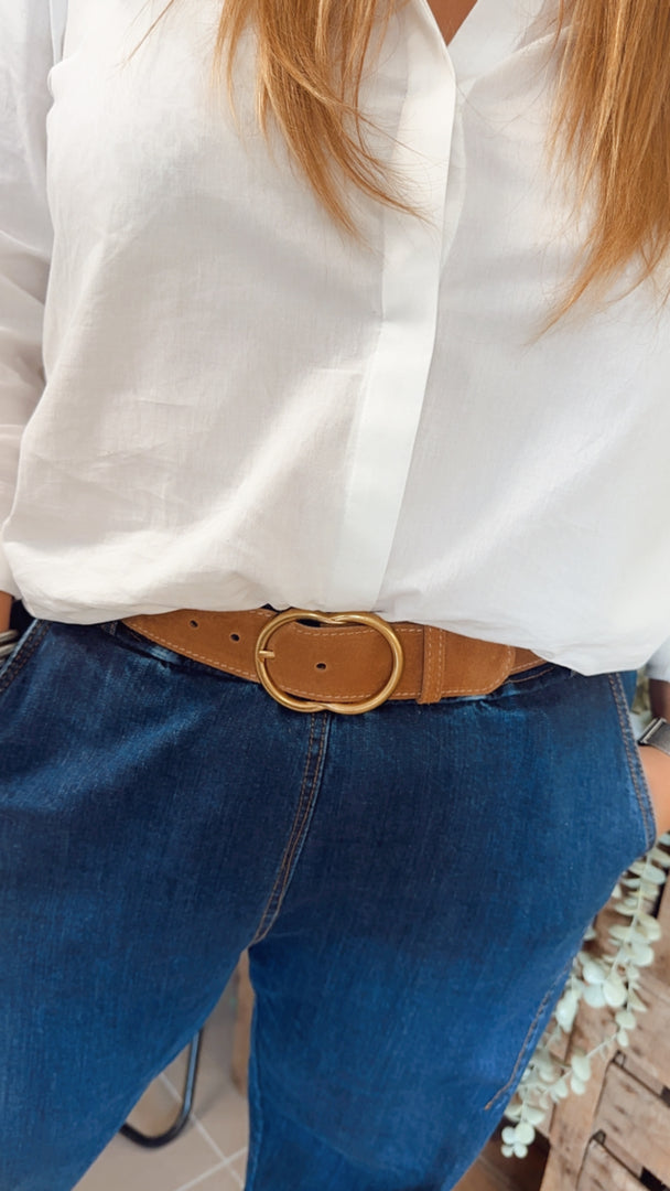 Ceinture en cuir Maya