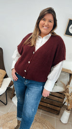 Charger l&#39;image dans la galerie, Gilet sans manches Ginette Bordeaux
