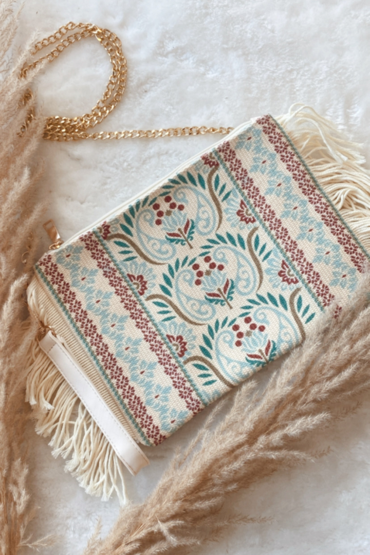 Pochette Bohème Bleu