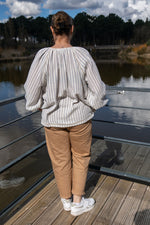 Charger l&#39;image dans la galerie, Blouse Louisette Bleu Création Lili Cocotte
