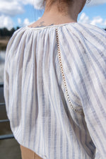 Charger l&#39;image dans la galerie, Blouse Louisette Bleu Création Lili Cocotte

