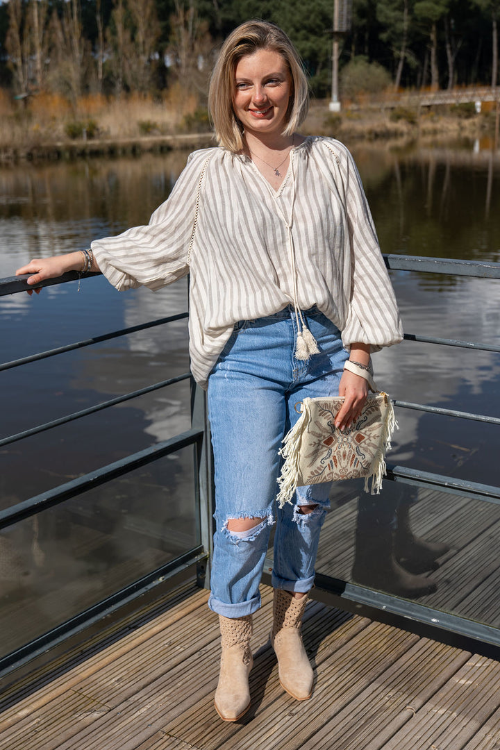 Blouse Louisette Beige Création Lili Cocotte