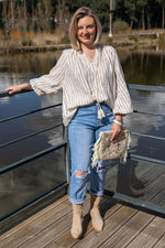 Charger l&#39;image dans la galerie, Blouse Louisette Beige Création Lili Cocotte
