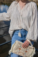 Charger l&#39;image dans la galerie, Blouse Louisette Beige Création Lili Cocotte
