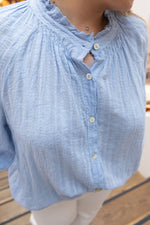 Charger l&#39;image dans la galerie, Blouse Ella Bleu
