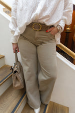 Charger l&#39;image dans la galerie, Jean Wide leg Martin Beige
