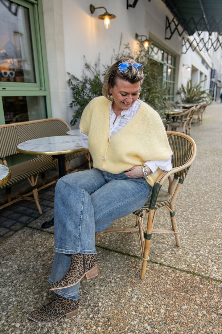 Gilet sans manches Ginette Jaune