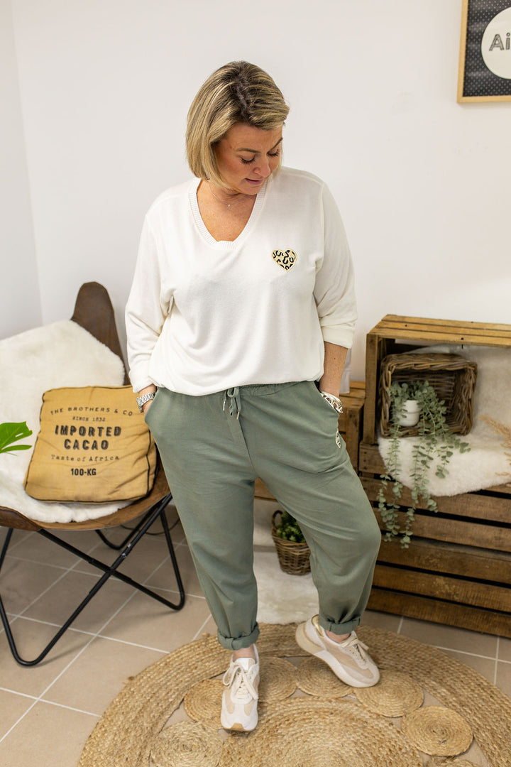 Panta jogg Adèle Kaki