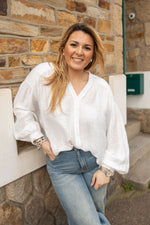 Charger l&#39;image dans la galerie, Blouse Tony Blanc
