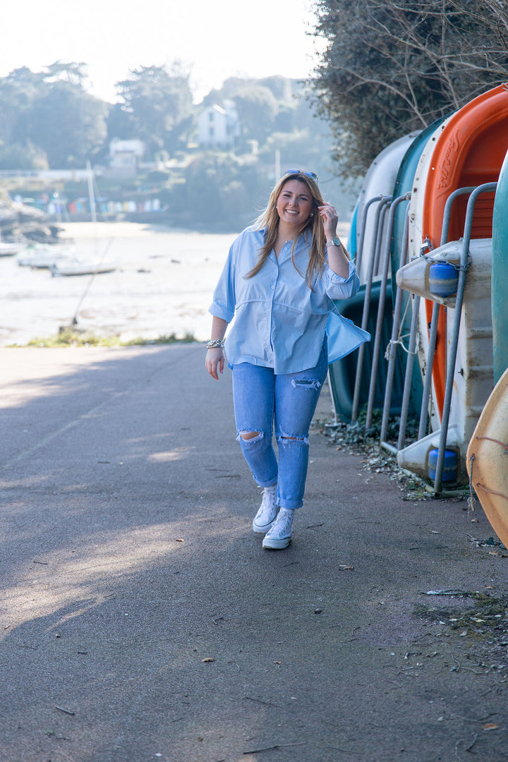 Chemisier Bleu Amandine Lili Cocotte