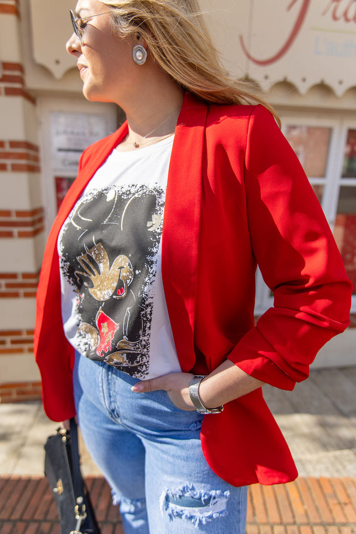 Blazer Marie Rouge