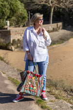 Charger l&#39;image dans la galerie, Chemisier Blanc Amandine Lili Cocotte
